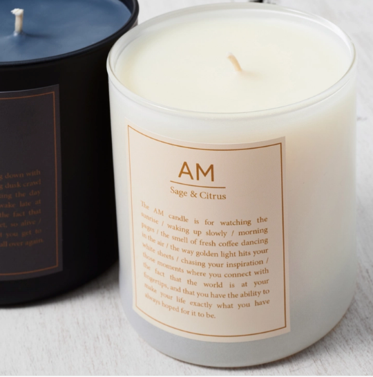 Sage and Citrus AM Candle (11 oz) - Coffee Confessionals