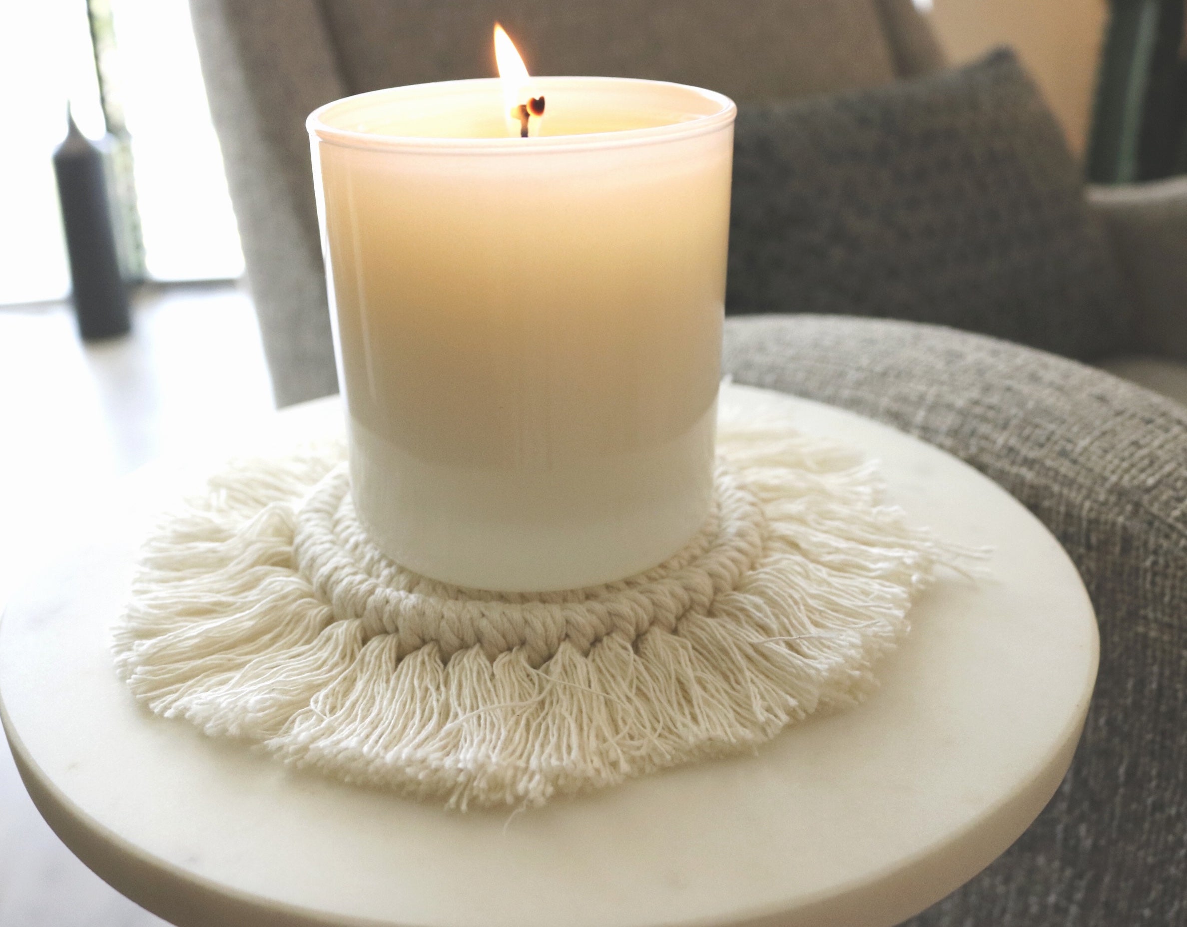Boho Macrame Coaster Set of 2 Coasters - Coffee Confessionals