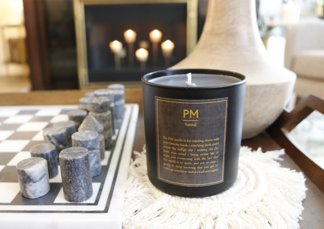 Santal PM Candle (11 oz) - Coffee Confessionals