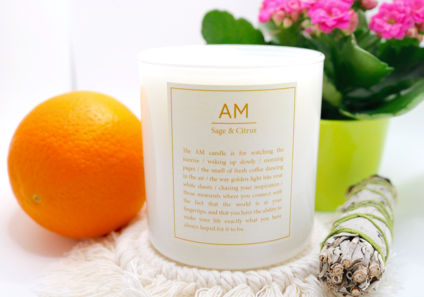 Sage and Citrus AM Candle (11 oz)