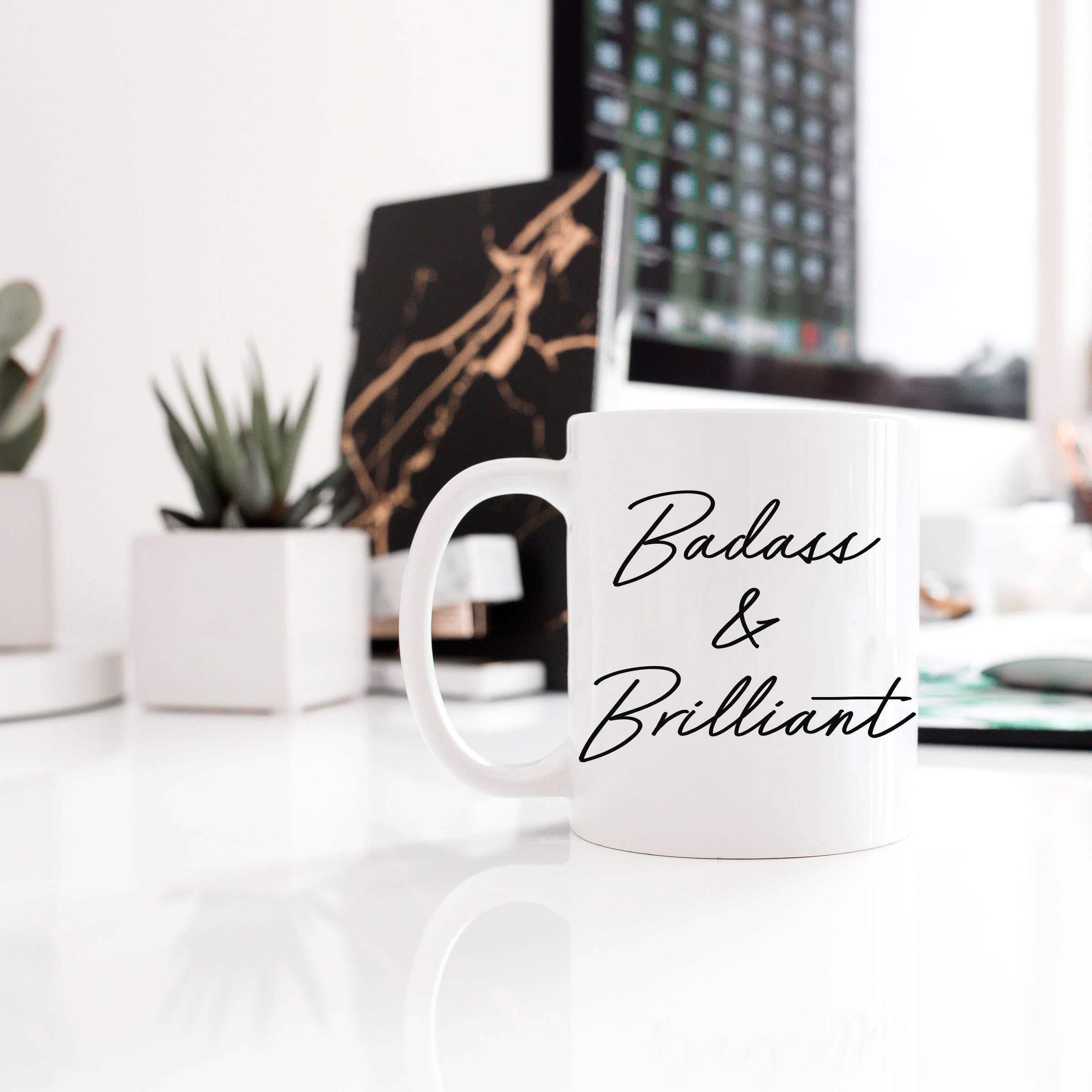 Badass and Brilliant Coffee Mug - Coffee Confessionals