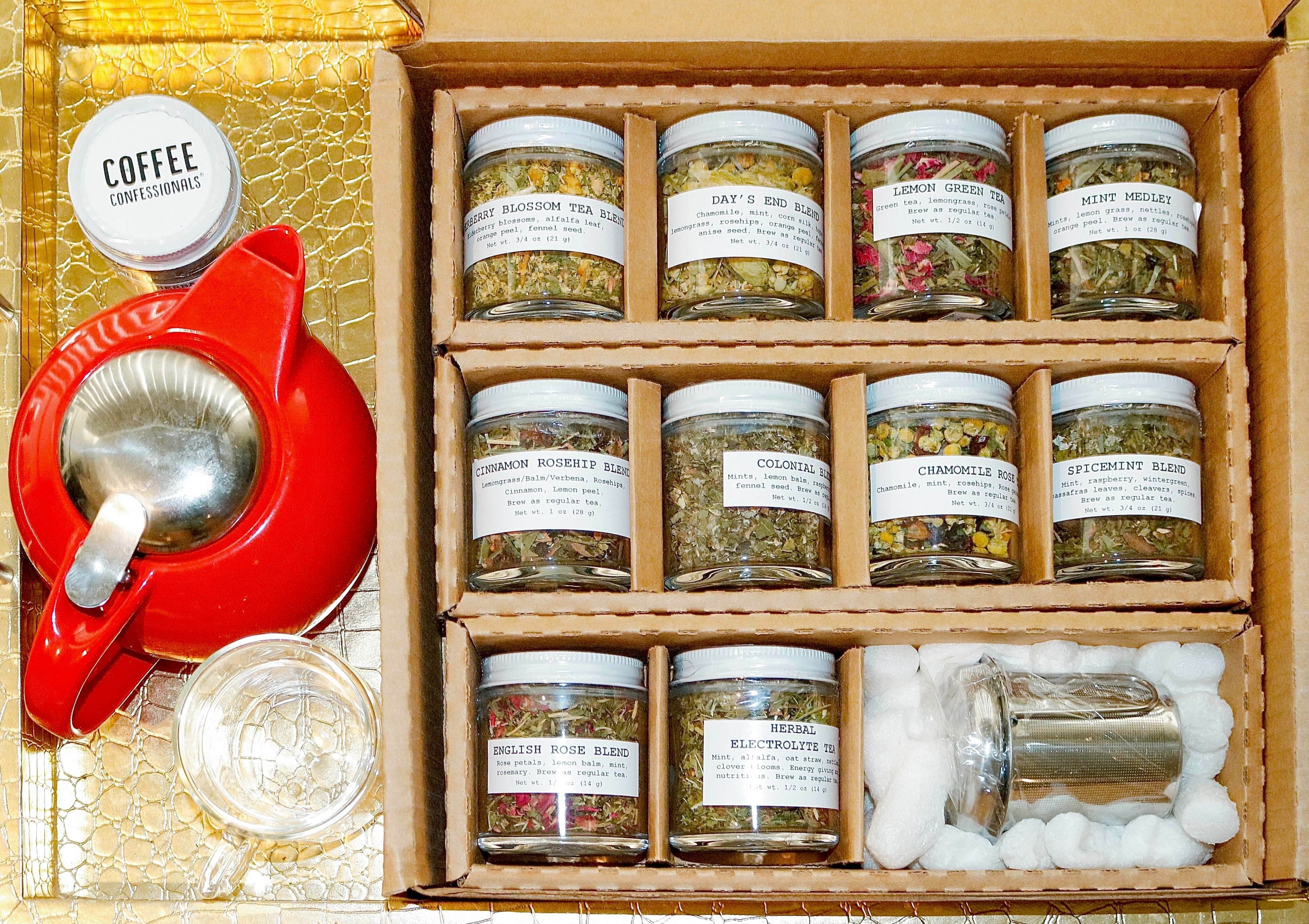 Tea Gift Set  10 Pack Sampler - Coffee Confessionals